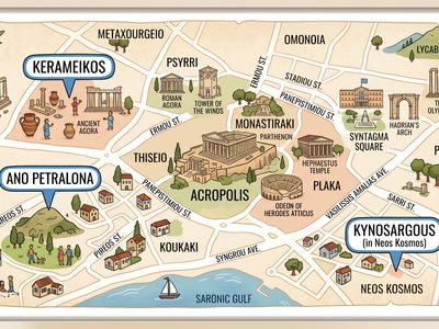where to live in Athens, Athens neighborhoods for expats, Kerameikos Athens, Ano Petralona, Neos Kosmos Athens, Kynosargous, monthly rentals in Athens, furnished apartments in Athens, digital nomad Athens, best neighborhoods in Athens for digital nomads